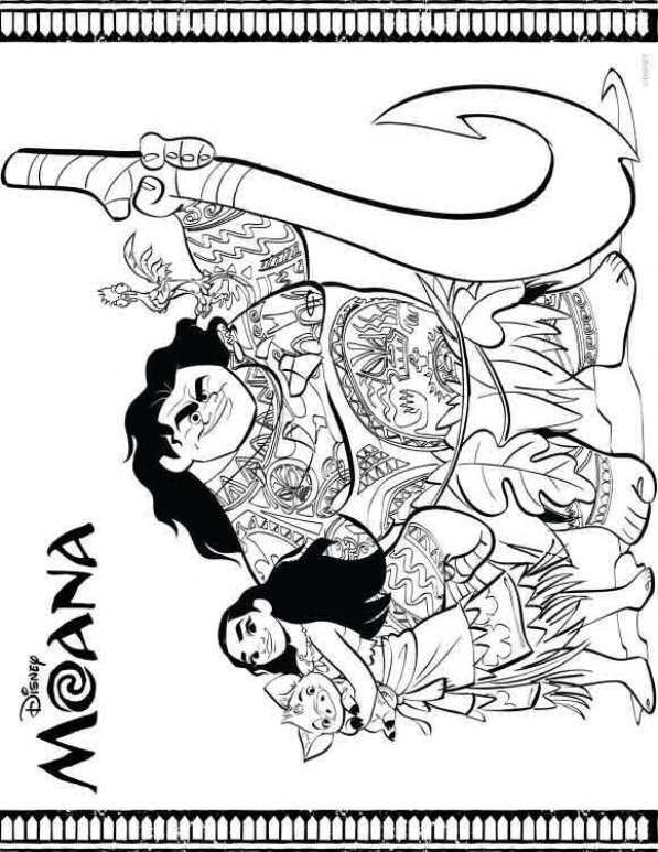 Kids-n-fun.com | Coloring page Moana moana crew